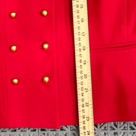 Vintage Y2K Le Suit Women's Blazer Skirt Set Size 8 Red Career Business Office - Picture 13 of 15